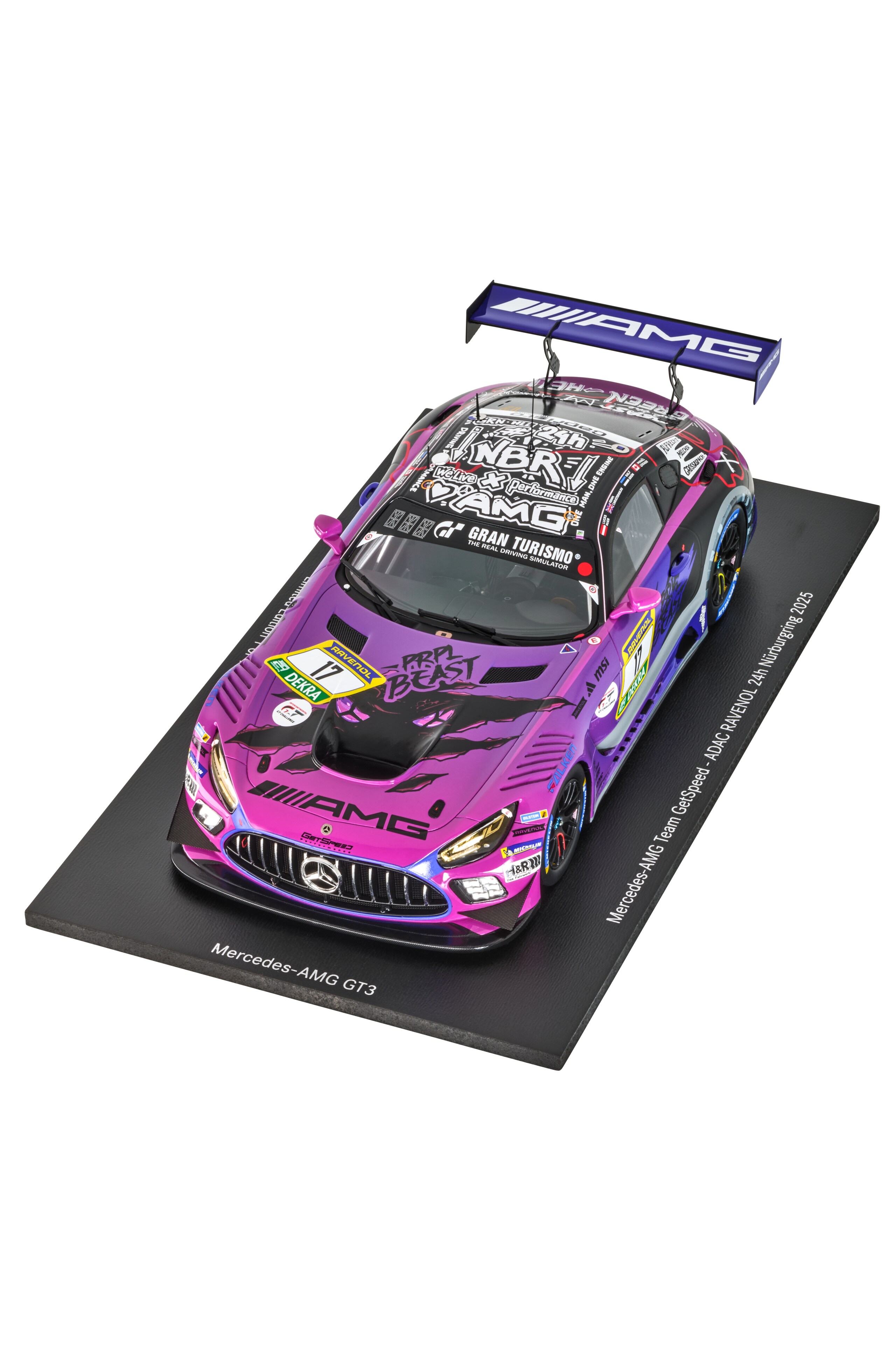 Mercedes-AMG GT3, ADAC RAVENOL 24h Nürburgring 2025, C190 - purple, Minimax, 1:18