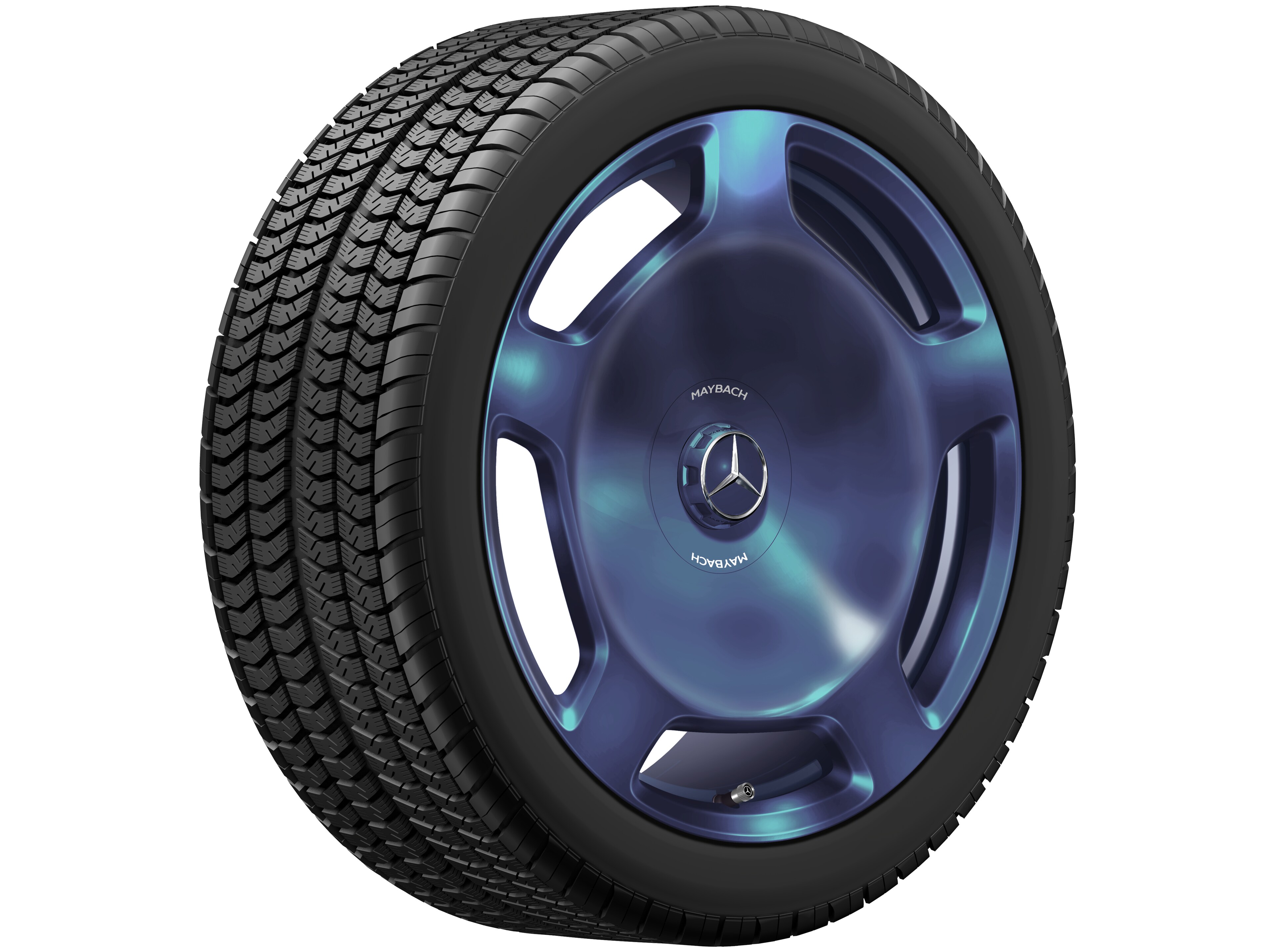 5-hole wheel, 50.8 cm (20-inch) - 10 J x 20 ET 48,1, nautical blue, polished