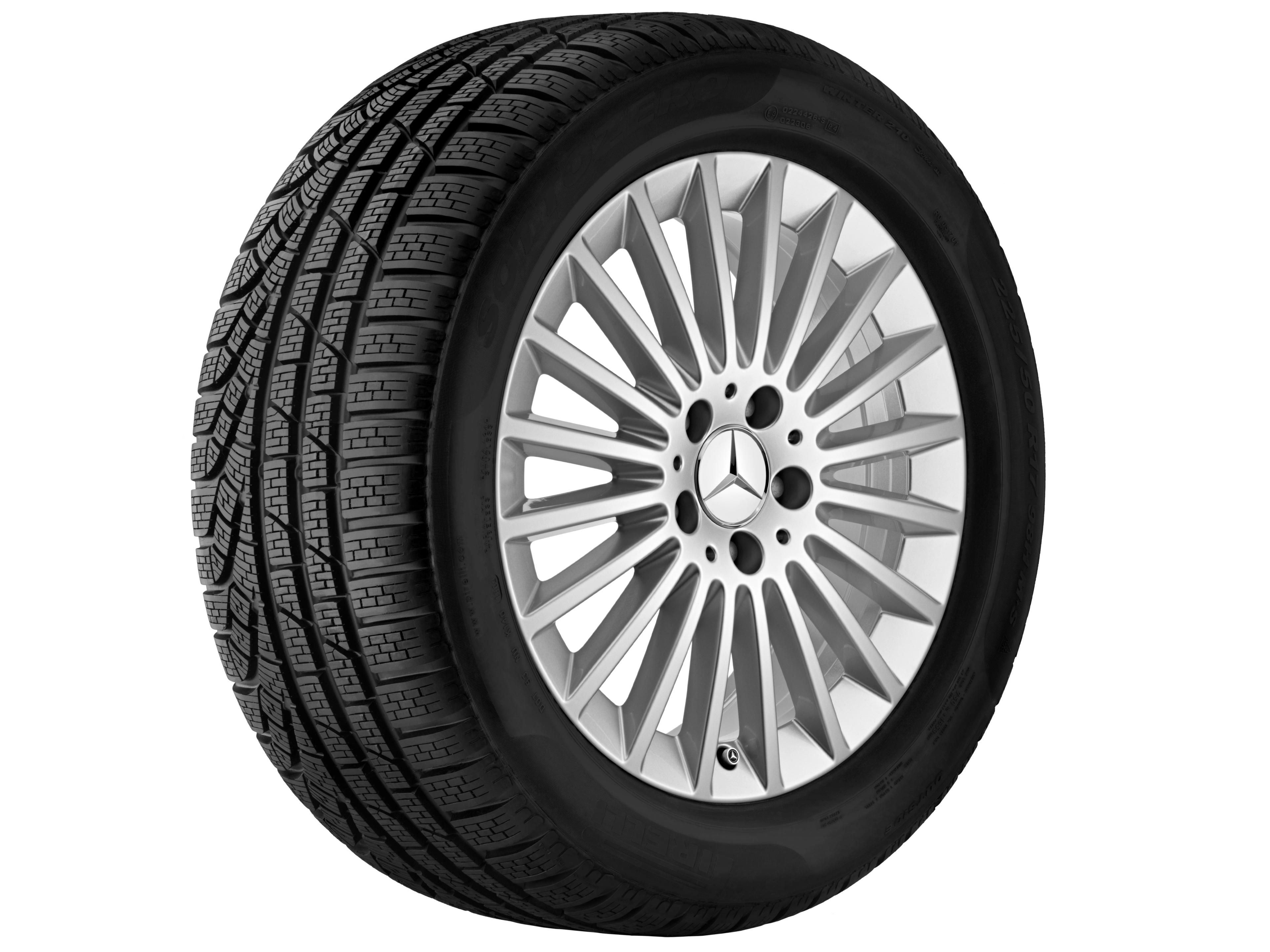Vielspeichen-Rad - 225/50 R17  94W, 7 J x 17 ET 48,5