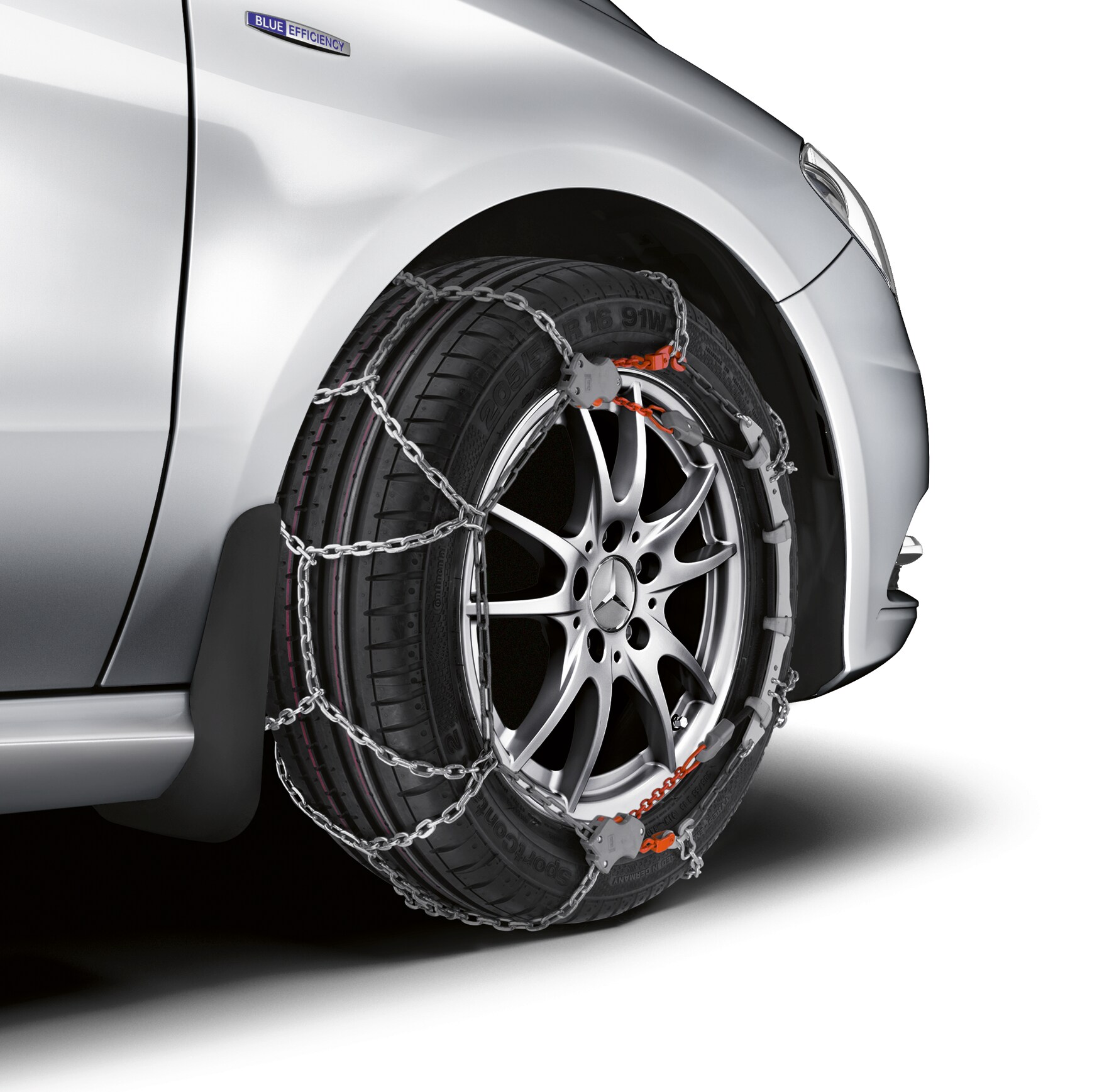 Mud flaps, Set, front - black, grained