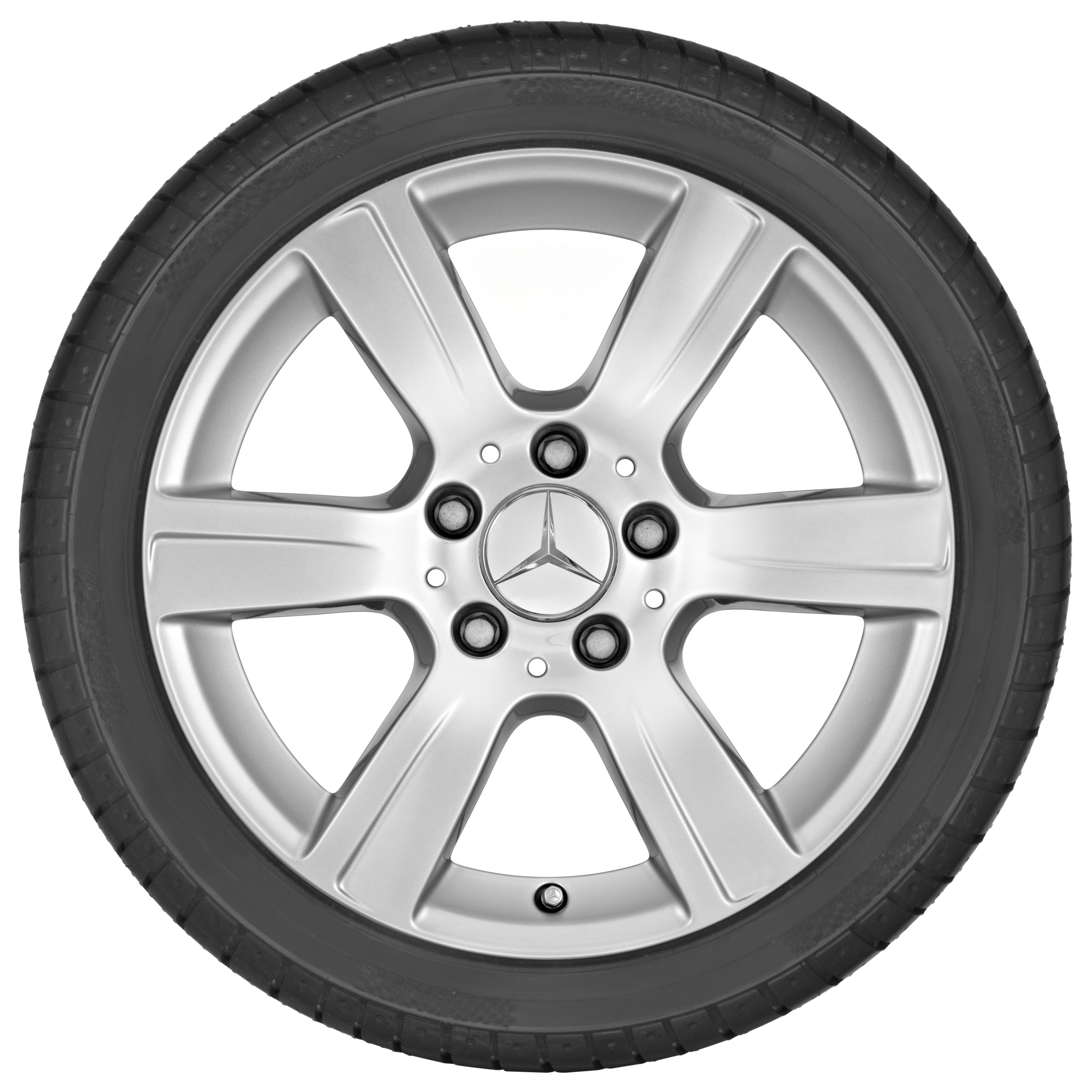 6-Speichen-Rad, 40,6 cm (16 Zoll) - 7,5 J x 16 ET 45,5, titansilber