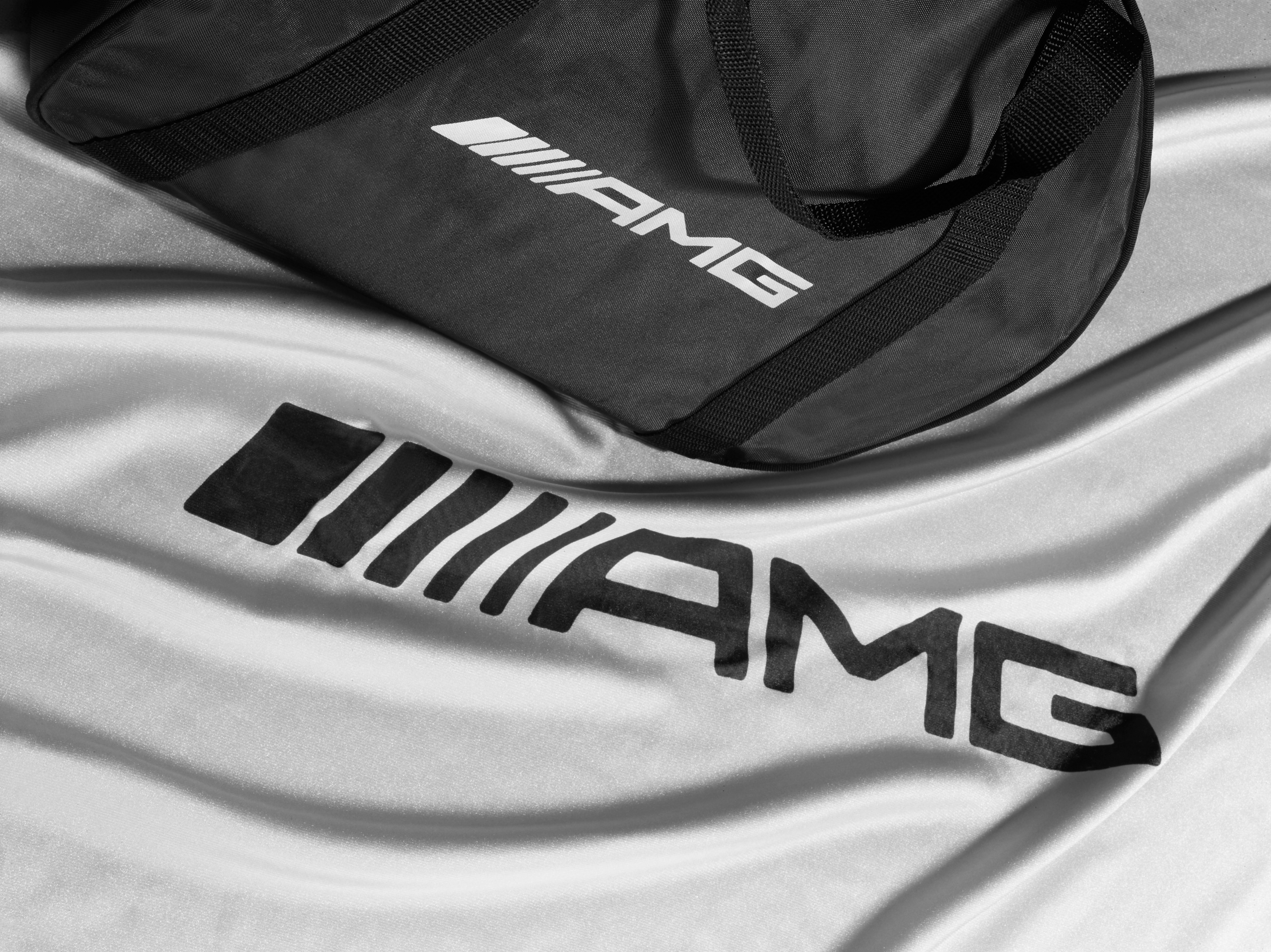 AMG Indoor-Car-Cover - Polyamid / Polyester, silberfarben