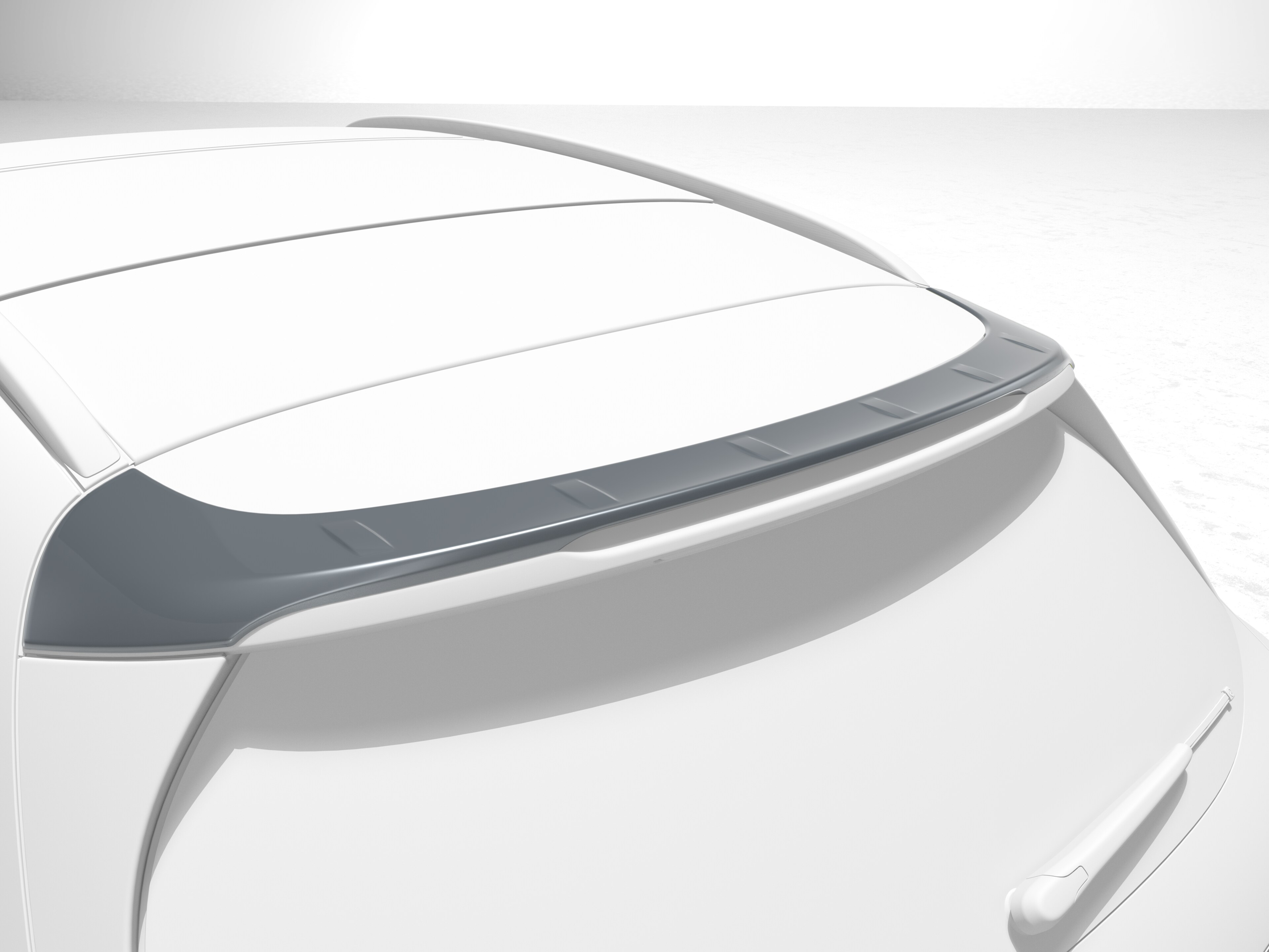 Roof spoiler - Polyurethane, primed