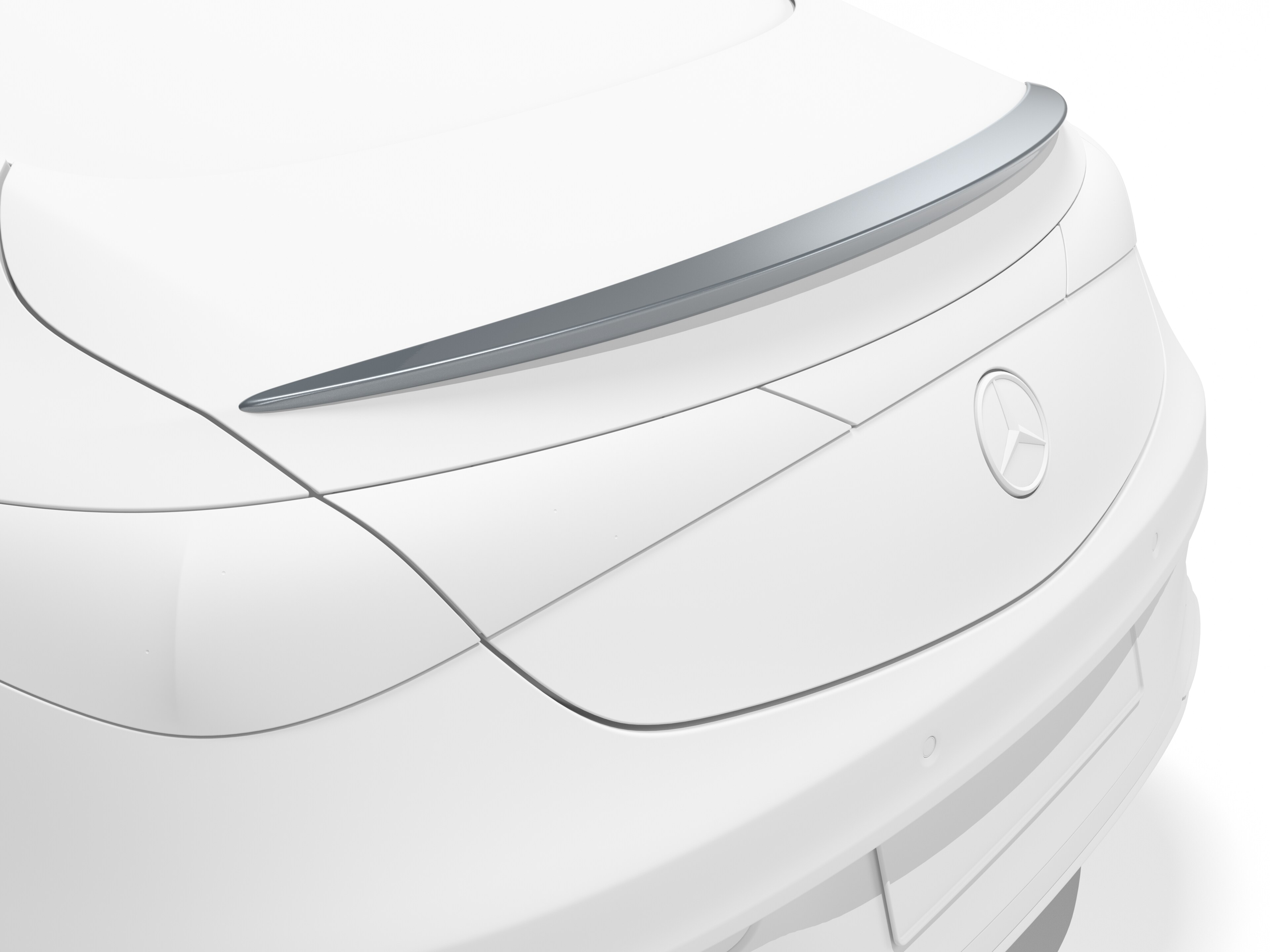 Rear spoiler - Polyurethane, primed