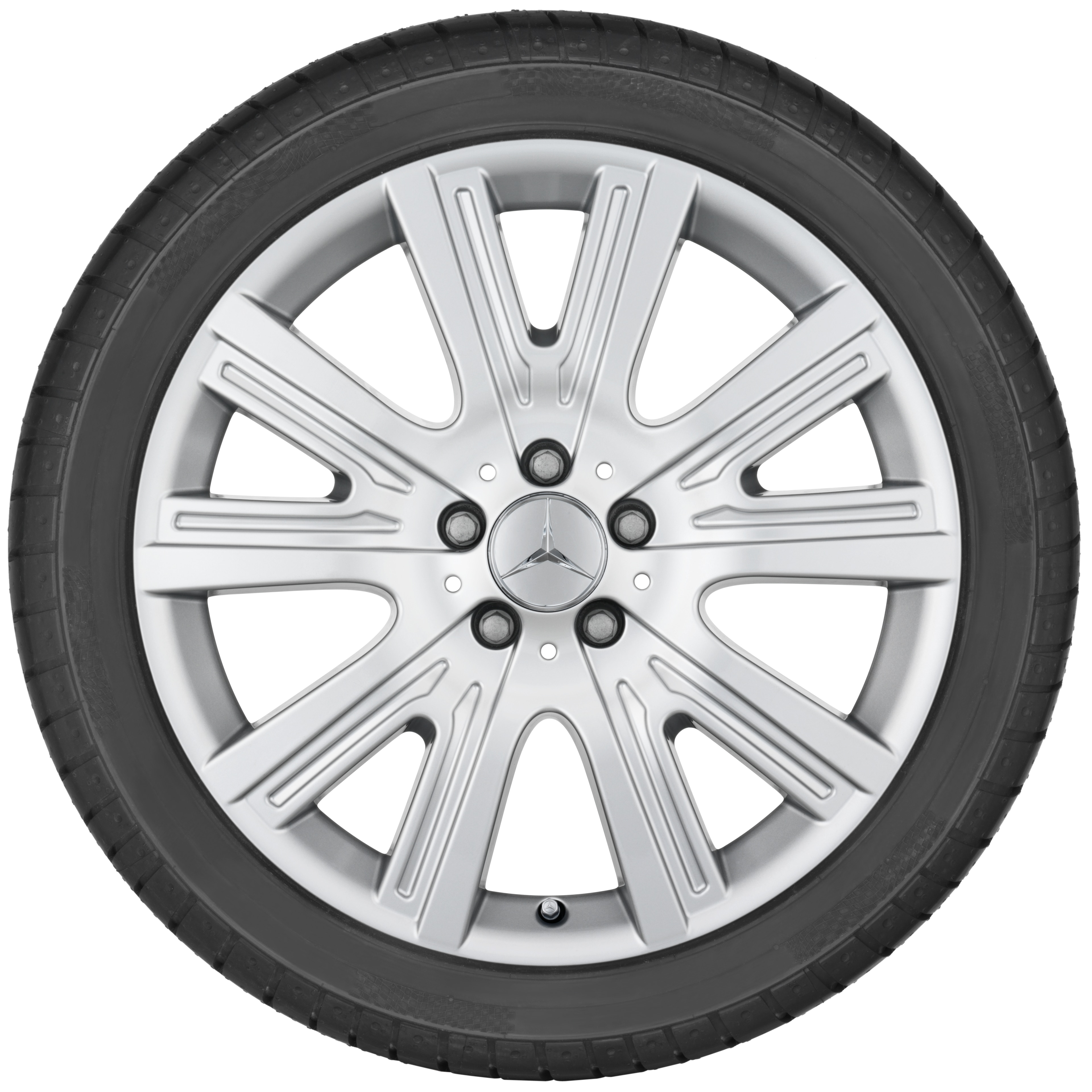 5-Doppelspeichen-Rad, 48,3 cm (19 Zoll) - 8,5 J x 19 ET 62, titansilber, lackiert