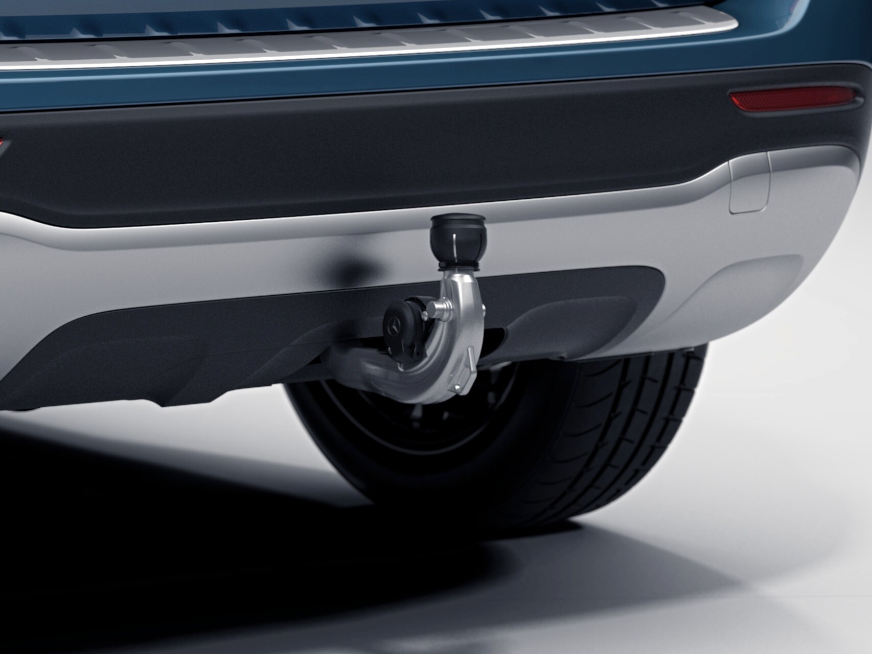 Trailer hitch, semi-automatic tilt-down, without electrical set, ECE - Steel