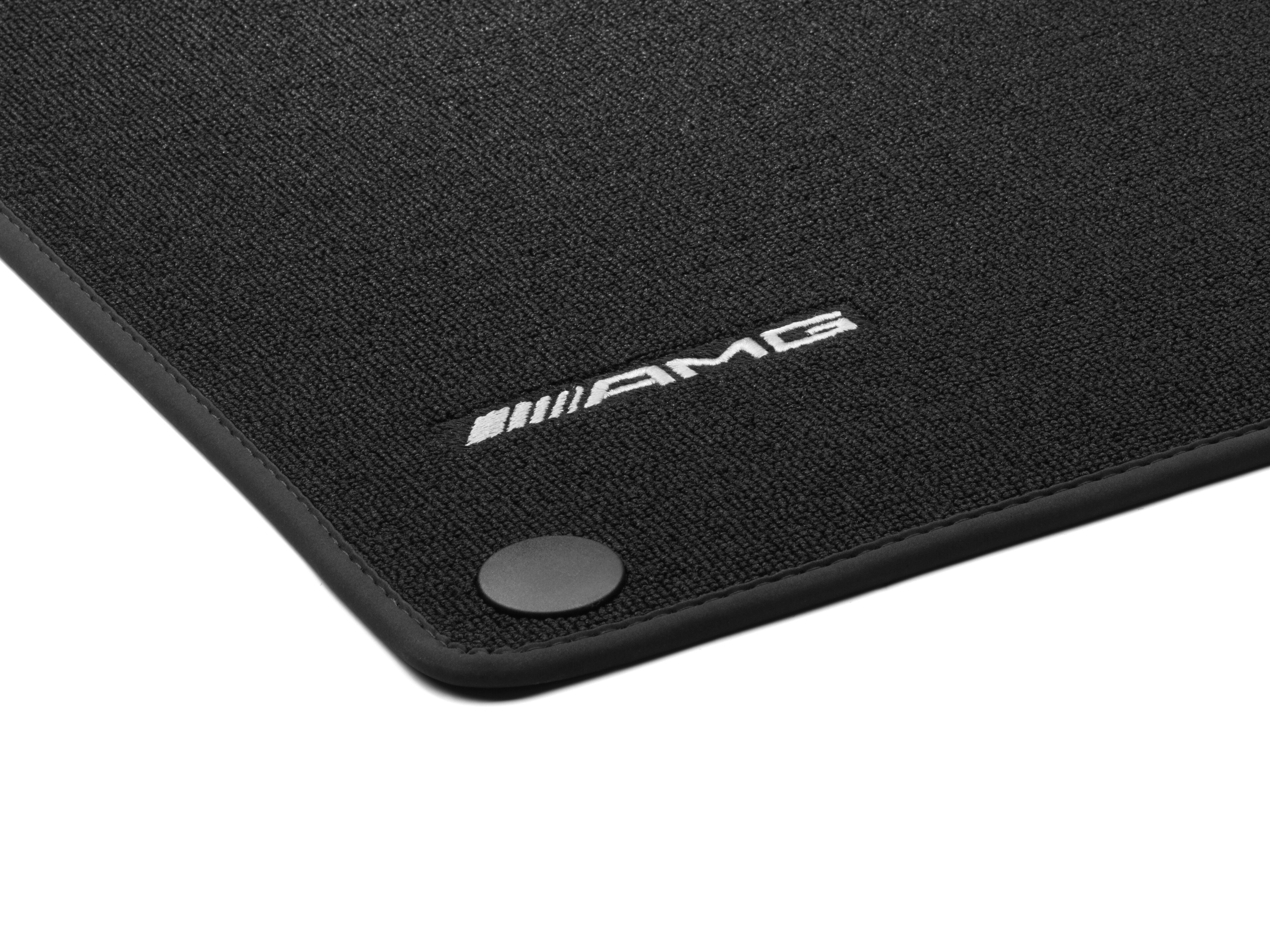 AMG floor mats with short loop pile, Set, Set of 4, with embroidered AMG logo