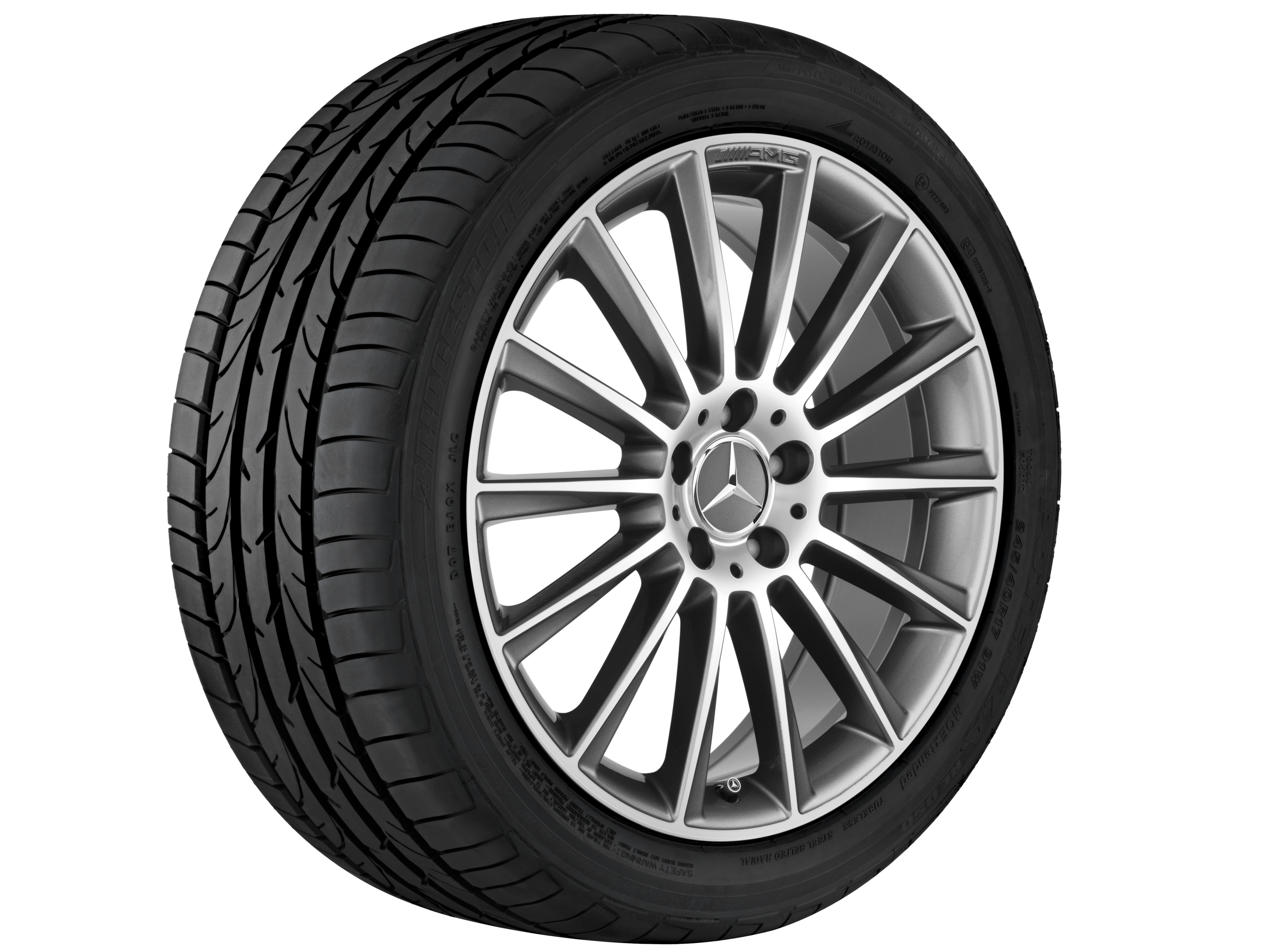 AMG multi-spoke wheel, 50.8 cm (20-inch) - 9,5 J x 20 ET 22, titanium grey, high-sheen