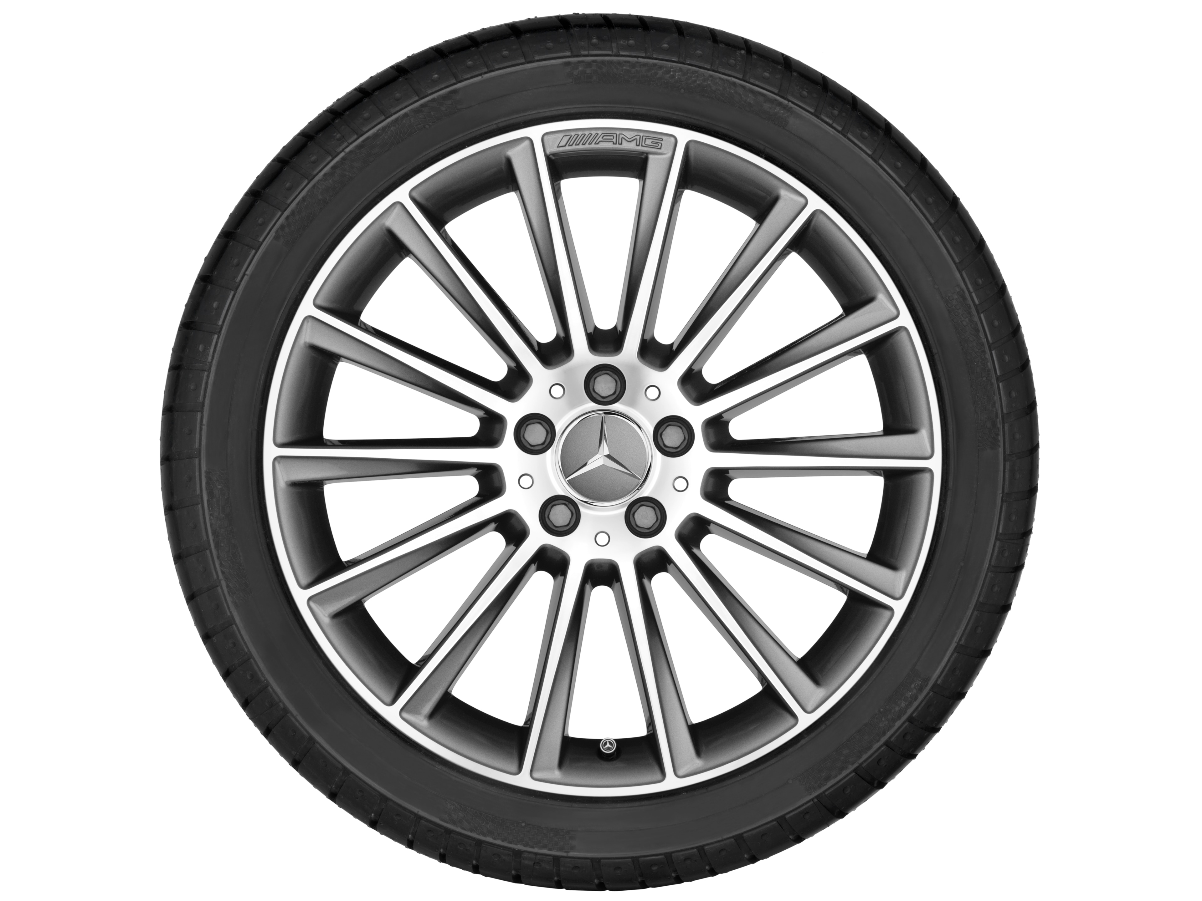 AMG multi-spoke wheel, 50.8 cm (20-inch) - 9,5 J x 20 ET 22, titanium grey, high-sheen